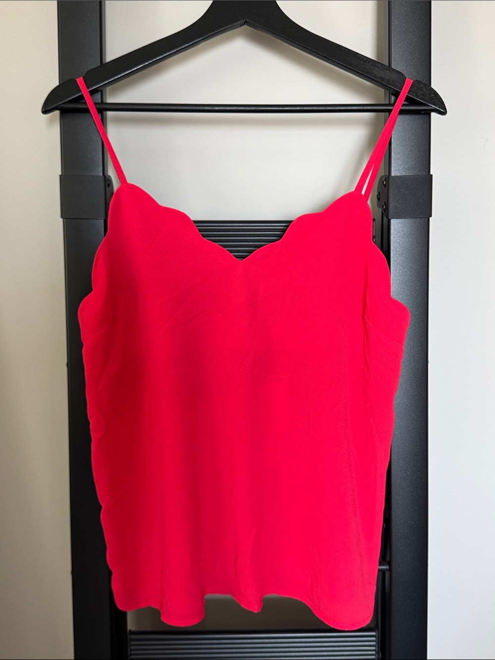 Monteau Scalloped Neck Tank Top